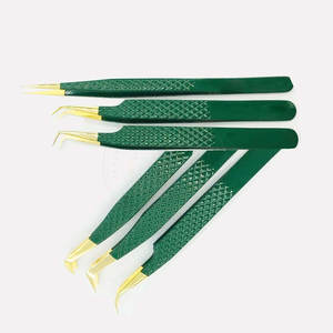 Professional Stainless Steel Eyelash Tweezers Lash Applicator <b>Precision</b> <b>Tool</b> Durable High Quality for Salon Use Reasonable Price - Product Image 5