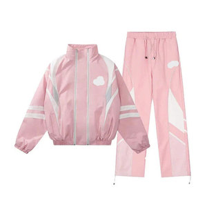 Winter Windbreaker Solid Customizable Track Suits Breathable Plus Size Two Piece Sets Men Women Casual Streetwear Sportswear - Product Image 5