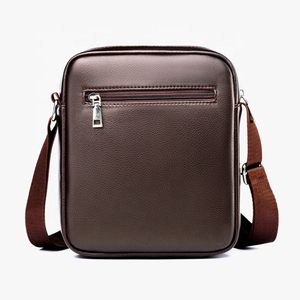 Leather Messenger <b>Bag</b> Zipper Closure Crossbody <b>Shoulder</b> <b>Bag</b> <b>Men</b> Women Daily Use All Seasons Lightweight - Product Image 6
