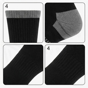 North Approach Crew <b>Socks</b> <b>Black</b> Gray Breathable Hiking <b>Socks</b> for Adults Spring Season - Product Image 4