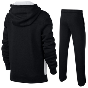 Wholesale Custom Premium Men's Breathable Solid <b>Polyester</b> <b>Tracksuit</b> Set Zipper Hooded Jacket Trousers Ultra High Quality - Product Image 3