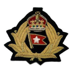 Insignia de blazer OEM más vendida del Reino Unido, insignia de alambre de plata bordada a mano, insignias de club, parches de tela para coser en blazers - Product Image 6