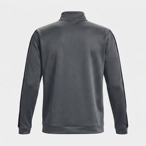 High Sale Custom Mens Solid Color <b>Knitted</b> Tracksuit <b>Set</b> Stand Collar Full Zip Sporty Autumn Wear Breathable Polyester Activewear - Product Image 4