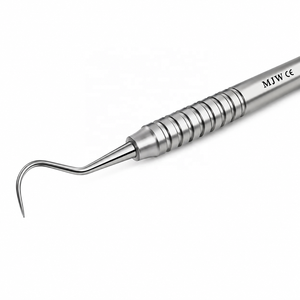 เครื่องมือสำรวจช่องปาก Dental Explorer 6/23 แบบสองหัว ทำจากสแตนเลสสตีล สำหรับการวินิจฉัย ปลายงอละเอียด ได้รับการรับรองมาตรฐาน CE ISO - Product Image 3