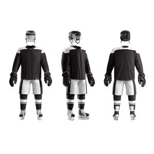 Uniformes de hockey sur glace de haute qualité, entièrement sublimés, col en V, polyester régulier, uniformes de hockey sur glace - Product Image 3
