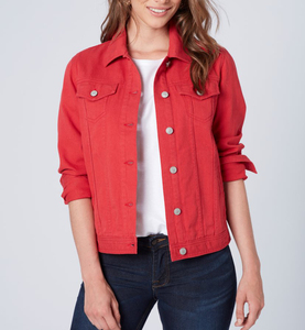 Women <b>Denim</b> <b>Jacket</b> Custom Fashion Jean <b>Jacket</b> Cotton Button Up Outerwear OEM ODM Private Label Bulk Supplier - Product Image 3
