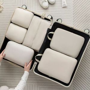 Ensemble de 6 sacs de rangement gratuits, sacs de compression pour organiser les bagages, cubes d'emballage pour les voyages - Product Image 2