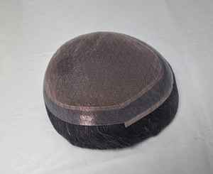 Peluca de Cabello Remy para Hombre de Calidad Premium, Cabello Lacio Rizado, Tupé con 100% de Densidad, el Mejor Cabello para Hombres - Product Image 6