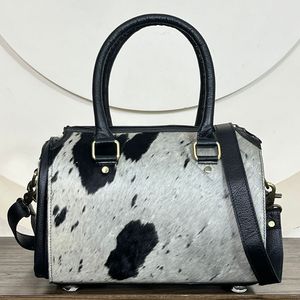 Luxury 2026 Cowhide <b>Medium</b> Speedy Bag Tooled Leather Western Turquoise Stone <b>Handbag</b> with Shoulder & Crossbody Travel Duffel Bag - Product Image 5
