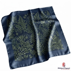 Pañuelo de Seda de Lujo con Estampado Personalizado de Alta Calidad, Pañuelo Cuadrado Ligero para Mujer, Fabricante OEM ODM Malta - Product Image 5