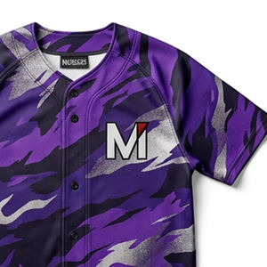 Camiseta de Béisbol Sublimada de Alta Calidad, Diseño Personalizado Completo, Transpirable, Suave, de Poliéster, Ropa Deportiva para Equipos, Venta al Por Mayor - Product Image 2
