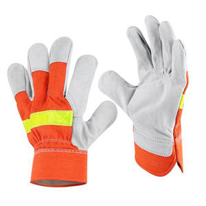 ถุงมือช่างหนังเคลือบไนไตรล์ ป้องกันการสั่นสะเทือน ป้องกันไฟฟ้าสถิตย์ กันลื่น สกรีนโลโก้ได้ สำหรับงานสวนและก่อสร้าง - Product Image 3