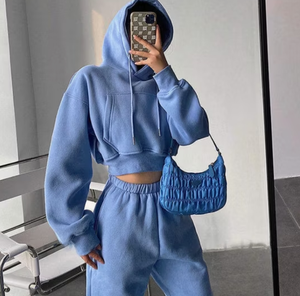 Custom 2-Piece Joggers Pants Set Fall and Winter Hoodie Sweat Suits - Product Image 2