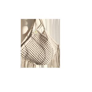 Bolso de Playa Natural de Múltiples Colores, Estilo Cesta, Bolso de Mano de Macramé, Bolsos de Paja para Accesorios de Moda - Product Image 1