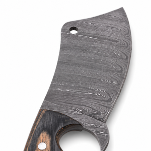 Cuchillo de Cocina de Acero de Damasco, Hoja Recta con Punta Caída, Mango de Madera, 0.5mm de Grosor, 12 Pulgadas, Cuchilla de Chef OEM - Product Image 6