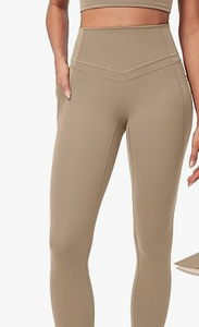 Leggings Deportivos de Cintura Alta para Mujer, Transpirables, Sin Costuras, de Color Sólido, con Bolsillos, Tejido Elástico de Spandex - Product Image 6