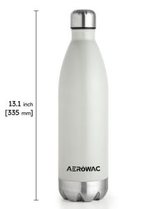 White Stainless Steel Vacuum Insulated Cola Water Bottle Portable Leakproof Thermal Hydration Flask <b>Metal</b> Base - Product Image 4