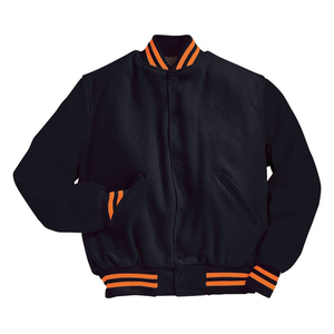 Chaqueta Varsity para Hombre a Precio Económico con Mangas Naranjas, Prenda de Invierno de Alta Calidad, Tendencia de Lujo, Chaqueta Varsity OEM - Product Image 3