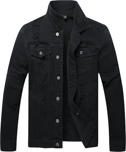 Veste en jean décontractée pour homme, 100 % coton, avec logo personnalisé, respirante, écologique, séchage rapide, pour l'extérieur – Vente en gros, haute qualité - Product Image 1