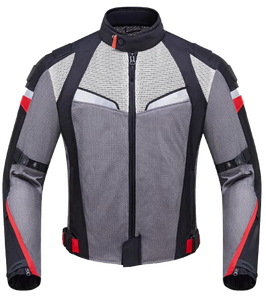 <b>Summer</b> Unisex <b>Motorcycle</b> <b>Jacket</b> Breathable Mesh Printed with CE Armor Waterproof & Flame-Retardant Protective Design - Product Image 3
