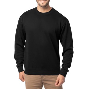 Sudadera de Cuello Redondo Rosa para Hombre, Corte Holgado, Color Sólido, Informal, Tejida en Algodón y Felpa, Ecológica, Transpirable, para Invierno - Product Image 5