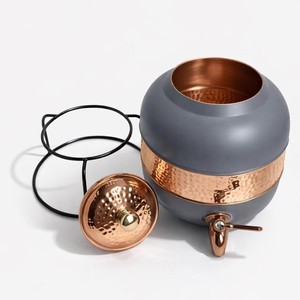 Distributeur d'eau en cuivre de qualité supérieure avec couvercle, design moderne, grande capacité, usage domestique - Product Image 1