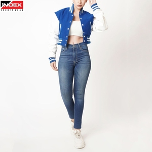 Blouson universitaire personnalisé pour femme, style streetwear, veste bomber d'hiver pour les fournisseurs de vêtements de mode - Product Image 1