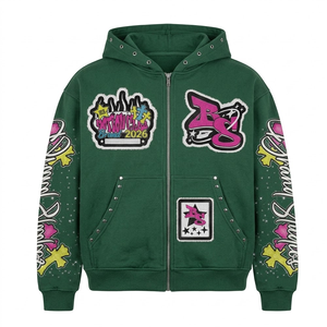 Collection Hiver 2026 – Sweats à Capuche Homme 100% Coton Séchage Rapide Respirant Coupe Ample Couleur Unie Léger Logo Personnalisé - Product Image 1