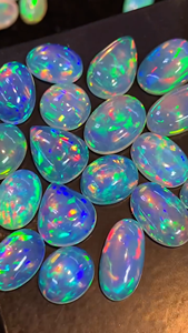 Opale d'Éthiopie naturelle, cabochons à taille mixte, jeu de couleurs brillant et effet de feu, pierres précieuses en vrac pour la fabrication de bijoux W.A.GEMS - Product Image 6