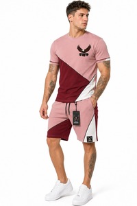 Ropa Deportiva Funcional para Hombre, Conjunto Corto con Pantalones Cortos de Cintura Elástica y Camiseta Suave para Ejercicio Físico y Uso Casual - Product Image 6