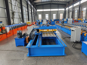 컬러 스틸 루핑 타일 모터 기어 롤러 벽 아연 도금 시트를 만들기위한 <span class=keywords><strong>750</strong></span> 스판 지붕 패널 롤 성형 기계 - Product Image 4