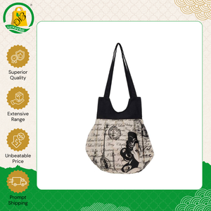 Exclusive Sale on Eco-Friendly Cotton <b>Canvas</b> <b>Tote</b> Handbag Lady's Style Dual Self Azo-Free Character Pattern Shoulder Carry Bag - Product Image 3