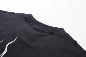 Camiseta Oversize Gráfica Vintage de Algodón 100% con Estampado Ácido, Hombros Caídos y Corte Holgado de 300 g/m², Estilo Urbano, Personalizada por el Fabricante - Product Image 3