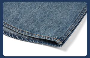 Chemise en jean décontractée pour homme, coupe slim, manches courtes, coton et élasthanne, respirante, écologique, légère, avec deux poches avant - Product Image 5