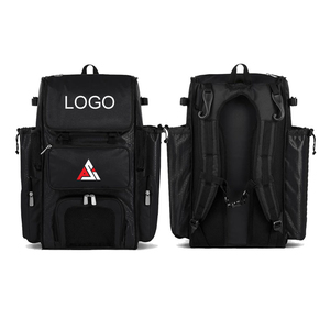Portable High Quality Nylon Customizable <b>Baseball</b> Equipment Bag with External <b>Bat</b> Sleeves and Helmet Storage Professional Use - Product Image 1