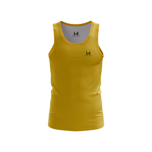 Camiseta sin mangas de punto para hombre, diseño personalizado, estilo formal, patrón sólido, cuello redondo, ecológica, transpirable, de secado rápido, 100% poliéster - Product Image 4