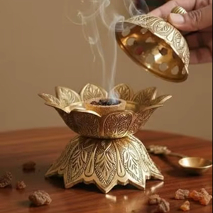Quemador de Incienso Metálico Hecho a Mano de Alta Calidad, Ecológico, 100% Natural, para Decoración Artística Elegante, Precio al por Mayor, India - Product Image 1