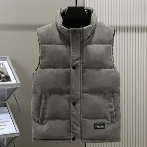 Gilet en laine à la mode pour hommes gilets rembourrés en coton vestes sans manches chaudes grande taille S-6XL 10 nouveaux styles - Product Image 6