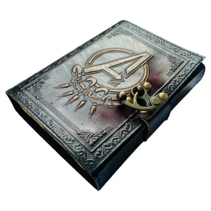 Embossed Avengers Classic Vintage Genuine Leather Hardcover Handmade Pentagram Spell <b>Book</b> Reading <b>Shadows</b> Travel Diary - Product Image 4