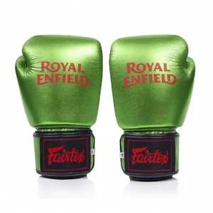 สินค้ามาใหม่ ถุงมือชกมวย Fairtex สีน้ำเงิน หนังแท้ น้ำหนักเบา กันน้ำ แบบผูกเชือก สำหรับฝึกซ้อมและแข่งขัน MMA มวยไทย - Product Image 4