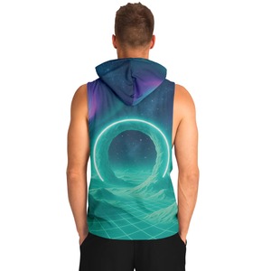 Comfortable Sublimation Sleeveless Hoodie 100% Cotton Polyester Sublimation Hoodie Sustainable Hoodie - Product Image 2