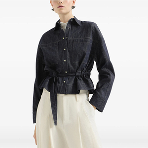 Chaqueta vaquera personalizada para mujer para uso diario informal, bajo MOQ, proveedor mayorista de marca privada, venta al por mayor en EE. UU. - Product Image 2