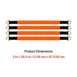 Paquete de 4 Correas de Amarre de Alta Resistencia de 2 x 3.2 Pies con Anillos en D, Capacidad de Carga de 12000 Libras - Product Image 3