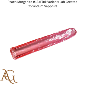 Morganite pêche # 18 (Variante rose) Boules de saphir corindon synthétique créé en laboratoire, fusion de flamme synthétique, gemme simulée - Product Image 2