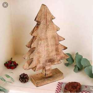 Wooden <b>Tree</b> Shape Decorative Plate Nordic Style Handmade Solid Wood Serving Display Tray Home Table Decor Wholesale - Product Image 5