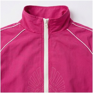 Women <b>Pink</b> <b>Tracksuit</b> Set Full Zip Stand Collar Sporty Style Breathable Polyester 2-Piece Jogger Suit Spring Wear - Product Image 4