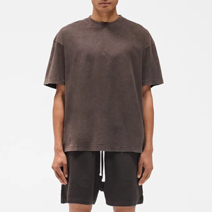 T-shirt basique pour homme en coton doux et respirant, col rond, manches courtes, coupe décontractée, style simple et moderne pour le quotidien - Product Image 1