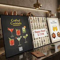 Affiche personnalisée, boîte à lumière rotative, cadre en aluminium ultra fin, LED haute luminosité, panneau de menu éclairé, affichage publicitaire pour