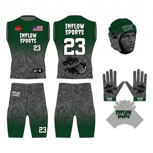 Wholesale INFLOW SPORTS Team Name 7v7 7on7 7o7 Flag Football Youth Compression Uniform Sleeveless Breathable Sublimated - Product Image 6