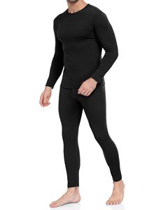 Classic <b>Thermal</b> Underwear for <b>Men</b> Fleece Lined Long Johns Set Winter Base Layer Long Sleeve <b>Top</b> and Pants for Cold Weather - Product Image 1